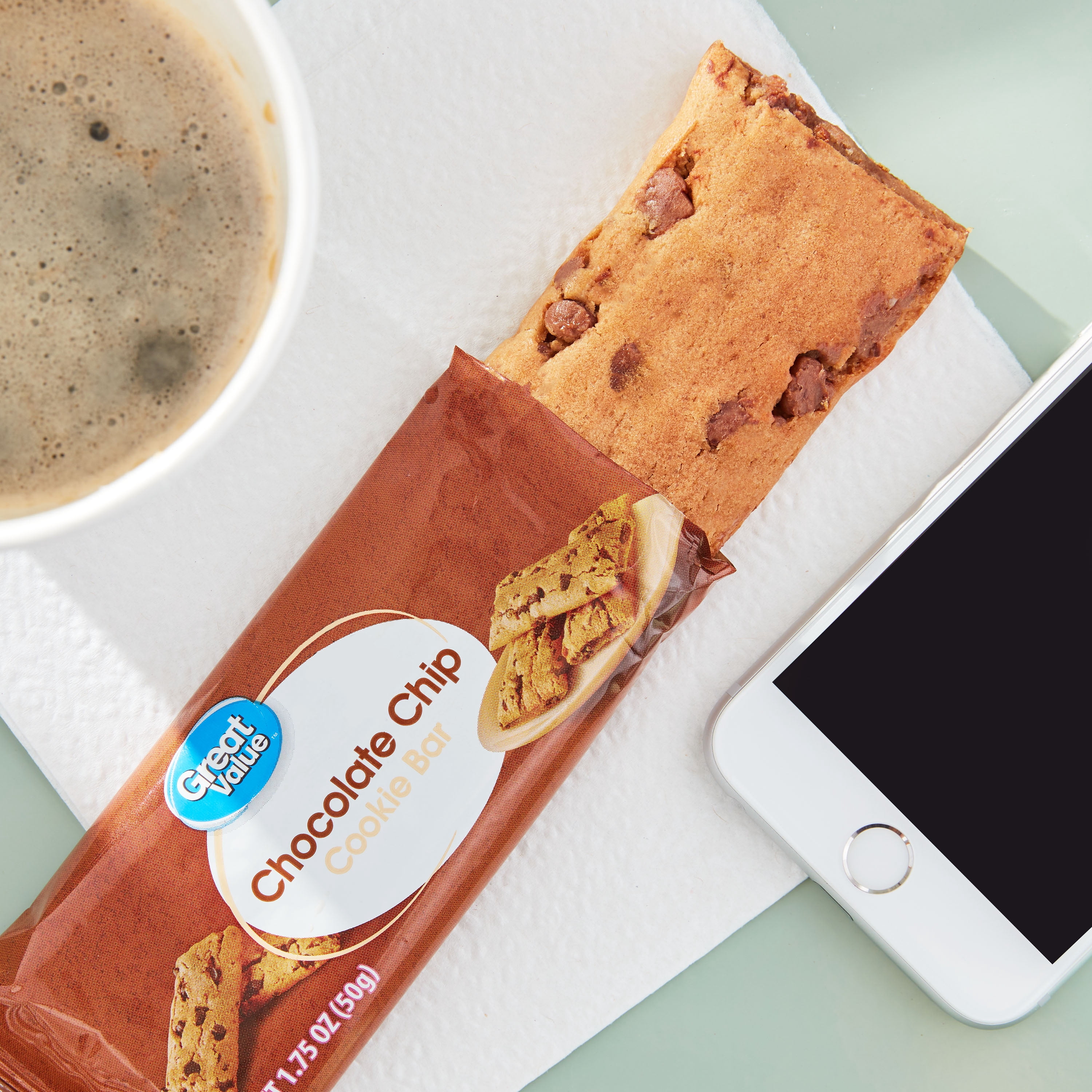 Great Value Chocolate Chip Cookie Bar, 1.75 oz