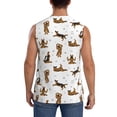 thumbnail image 4 of Balery German Shepherd Dog Men's Sleeveless Muscle Shirts Workout Tank Top, Moisture Wicking, Odor Protection-XX-Large, 4 of 8