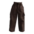 thumbnail image 2 of Figura de acción a escala 1:12, ropa, pantalones de vestir, mini muñeca de tela, accesorios de vestuario de moda para figuras de muñecos masculinos de Marrón, 2 of 10