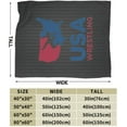 thumbnail image 3 of USA Wrestling Fleece Blanket, Very Soft Microfiber Flannel Blanket for Couch Warm and Cozy for All Seasons, 3 of 6