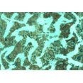 thumbnail image 1 of Ahgly Company Indoor Rectangle Abstract Turquoise Blue Modern Area Rugs, 8' x 12', 1 of 4