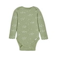 Modern Moments by Gerber Baby Boy Long Sleeve Onesies Bodysuits, 3Pack