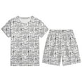 thumbnail image 1 of TIWEKE Tenues & Ensembles pour Garçons Ensemble de Pyjama Halloween Manches Courtes Col Rond Shorts Vêtements de Nuit Confortables Imprimé DIY Décontracté pour Garçons et Filles, Tailles 4-5 Ans, 1 of 3
