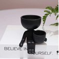 thumbnail image 2 of Ceramic Succulent Pot Creative Human Shaped Small Ceramic Flower Pots Mini Plant Planters for Desktop Usage Home Decoration, 2 of 7