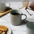 thumbnail image 4 of ALOFMO 16oz Ceramic Coffee Mugs Set of 4, Coffee Cups with Handles, Tea Cups, Cappuccino Cup, Latte Cup, Microwave cups for Home Office, Dusty Blue, 4 of 11