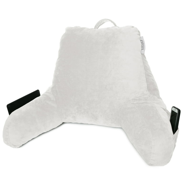 Reading Pillow, Petite Back Pillow, Backrest Pillows for Bed with Arms,  Shredded Memory Foam Back Pillows for Sitting in Bed, Small Back Support