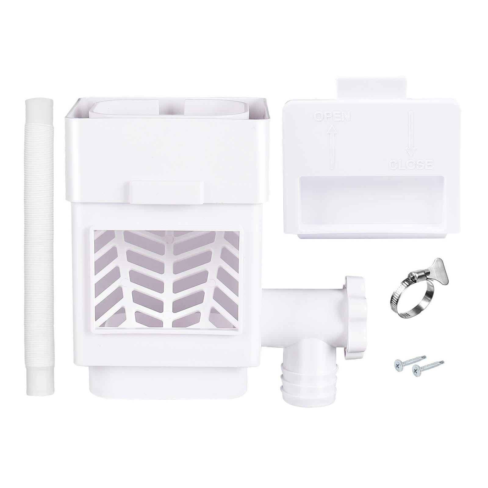 YWMJZEU Rain Water Collection System Accessories Raindrop Collection for 2 inch x 3 inch White