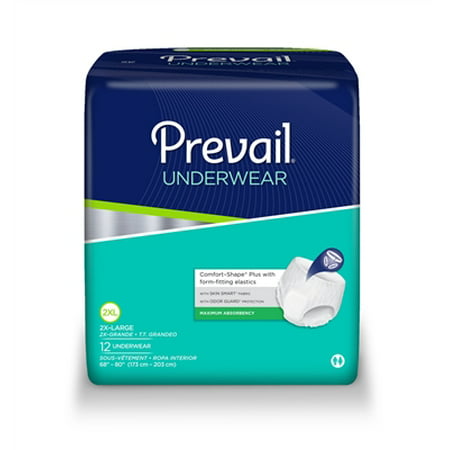 Prevail Extra Absorbency Underwear, 2X-LARGE, Maximum Absorbency Pull On, PV-517 - Case of (Best Pull Up Diapers For Adults)