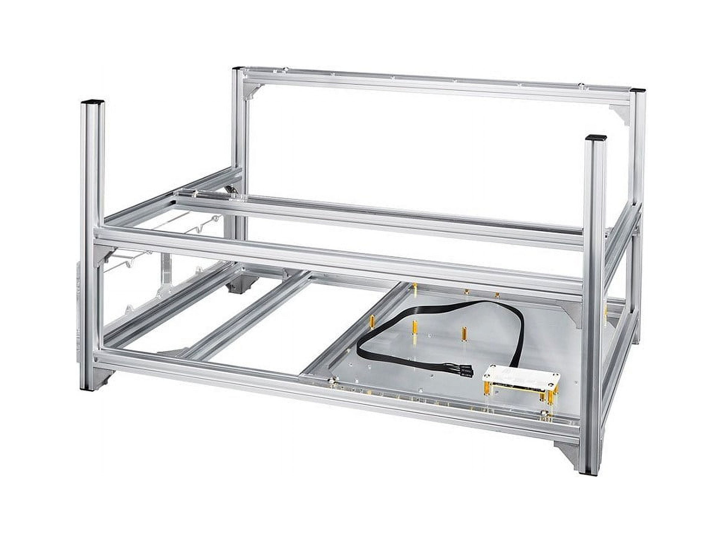 Tigology Steel Open Air Miner Stackable Mining Frame Case Rig, 6GPU/ 8GPU  for Crypto Coin Currency Bitcoin ETH/ETC/ZEC Mining, Frame Rack Only, Fans  & GPU Not Included - Walmart.com