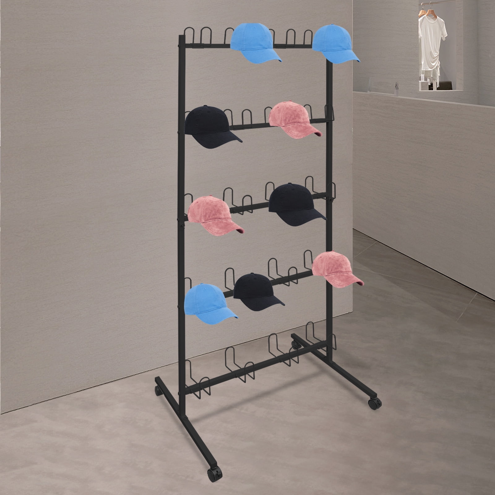 Boxing Gloves Drying Rack, Boxing Glove Storage Stand with Universal Wheels, Metal Boxing Glove Drying Display Rack