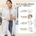 thumbnail image 2 of Chal AURUZA Pashmina Envolvente Suave Grande Blanco 70x200 cm, 2 of 7