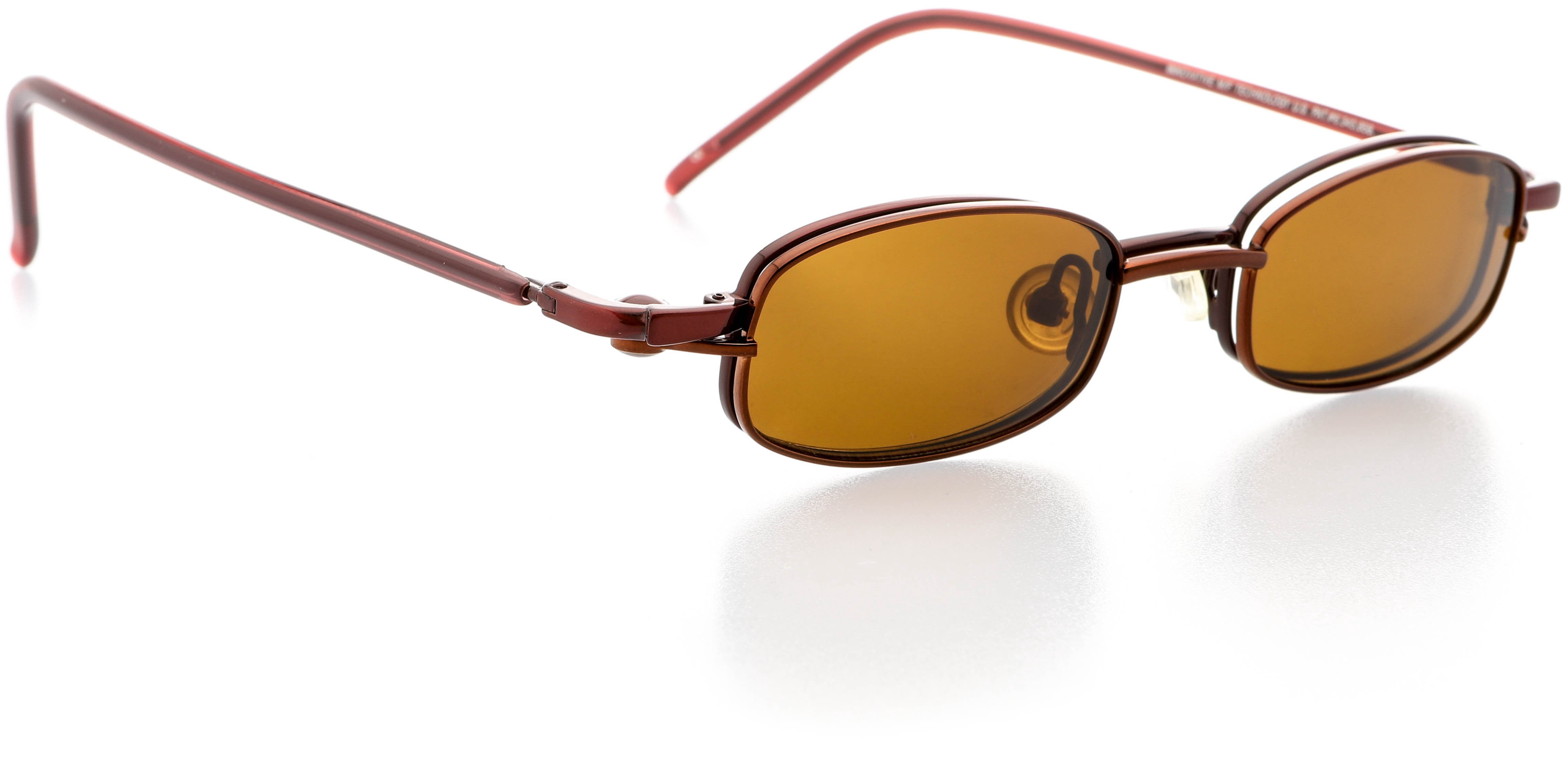 Unisex Optical Eyewear - Rectangle Shape, Metal Full Rim, Red Lust