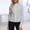 Gray plus size blazer jacket a1, variant on Women's Plus Size Fall Winter Long Sleeve Zipper Tops Casual Solid Pullover Jackets Blazer Dressy Basic Work Outerwear, Gray M