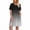 Black, variant on Hrsba Womens Summer Short Sleeve Dress,Plus Size Casual Dress for Womens,Women's Summer Gradient Print Short Sleeve Round Neck Front Pleated Dress With Pocket
