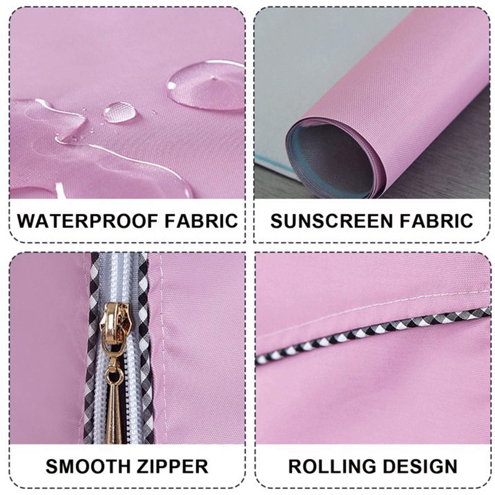 SLUOHZXI 1Pack Washer and Dryer Covers, Portable Washer Cover with Zipper Design Dustproof Waterproof Laundry Covers for Washer and Dryer, Washing Machine Cover Fit for Most Top Load Machine(Pink)