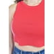 thumbnail image 4 of Crop top de canalé /Juvenil, 0141 (Rojo) rojo G, 4 of 5