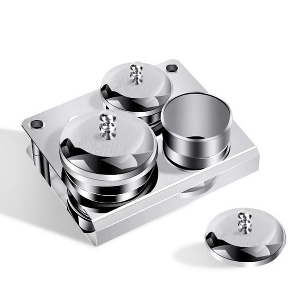 Nail Art Equipment Cup Bowl Acero inoxidable Acrílico Líquido en polvo Cup Acero inoxidable Nail Art Powder Holder Contenedor con tapa para Nail Art Tools MFZFUKR CPB-DE-LYY373