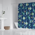 thumbnail image 2 of Ocean Life Shower Curtain - Beach & Nautical Themed Bath Curtain 72x72 Inch, Waterproof & Quick Dry Polyester Fabric with Tropical Fish Print, Includes 12 Hooks, Machine Washable for Easy Care, 2 of 5