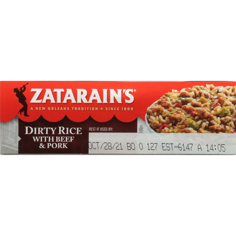 Zatarain's Frozen Meal - Dirty Rice - Beef & Pork, 10 oz Packaged