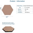 thumbnail image 3 of 10 Pcs Carreaux de Feutre Autocollants Tableau d'Affichage Hexagonal pour Murs, 3 of 5
