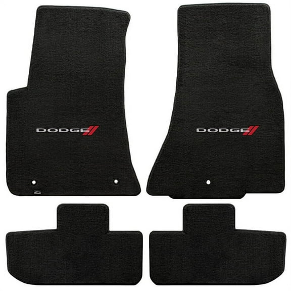 Lloyd Mats Challenger 2011-On 4Pc MATS Ebony Velourtex Dodge Logo 620027