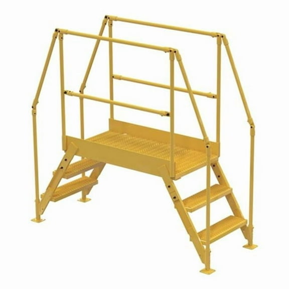 Vestil COL-3-26-33 Cross-Over Ladder- 3 Step - 28 x 38 in.