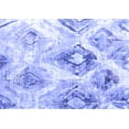 thumbnail image 1 of Ahgly Company Machine Washable Indoor Rectangle Abstract Blue Contemporary Area Rugs, 2' x 5', 1 of 4