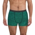 thumbnail image 2 of Bingfone Teal Marble Men's Underwear - Casual Stretch Boxer Briefs-Medium, 2 of 7