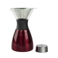 thumbnail image 2 of Asobu Insulated Pour Over Coffee Maker (32 oz.) Double-Wall Vacuum, Stainless-Steel Filter and Take on the Go Carafe (Burgundy), 2 of 7