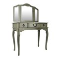 thumbnail image 4 of Poundex Furniture Wood Vanity Set with Mirror in Champagne Gold Color, 4 of 8