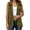 Army green, variant on Women Sleeveless Casual Vest Lightweight Drawstring Jackets with Pockets
