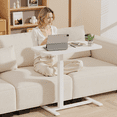 thumbnail image 4 of LUCKLIFE Adjustable Overbed Bedside Table with Wheels, Black, 4 of 7