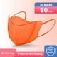 thumbnail image 1 of (Naranja-50 bolsas para adulto) Mascarillas desechables tridimensionales 3D, 1 of 8