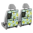 thumbnail image 2 of Lemons leaves blue background pattern Car Seat Back Kick Protectors,205 Pack Kick Mats with Storage Pockets for Vehicles to Protect from Dirt, Mud & Scratches, 2 of 5