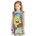 thumbnail image 1 of Goofa SpongeBob SquarePants Motif Douce & Délicate Chemises de Nuit pour Filles - Manches Courtes & Robe de Nuit Graphique - Vêtements de Nuit pour Filles (4-14 Ans)-TTG, 1 of 6
