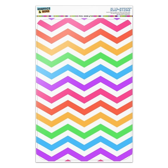 Rainbow Chevrons Zigzag Pattern Home Business Office Sign