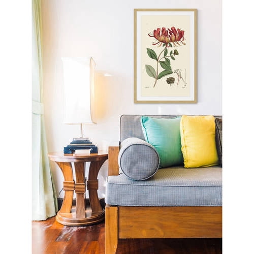"Antique Floral II" Framed Painting Print