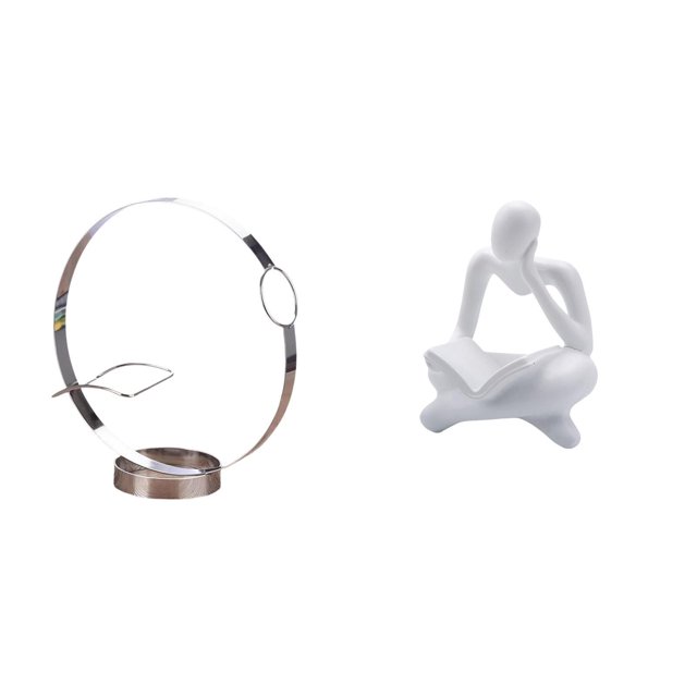 Portabotellas de vino,Soporte para botellas de vino,soporte para botellas de vino,estante de hierro,Figura de lector abstracto,Estatua de pensador