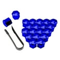 thumbnail image 4 of Enqiretly 20PCS/Set Car Wheel Nut Cap Exterior Decoration Replacement Auto Hub Screw Cover 17-21mm Anti-rust Automobile Nuts Rims Plating Blue 21mm, 4 of 9
