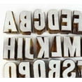 thumbnail image 2 of Alphabet Text Wood Stamps Block Hand Craved Printing Blocks Textile Stamp India, 2 of 4