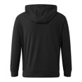 thumbnail image 5 of Caqnni Mens Slim Fit Hoodie with Pockets Long Sleeve - Hooded Lightweight Sweatshirt with Kanga Pocket (XL,Black), 5 of 5