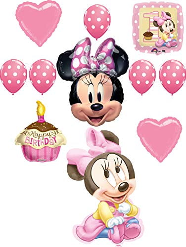 1STBIRTHDAY 29"GIANT FOIL BALLOON GIRL DECOR MICKEY MINNIE MOUSE GIFT PARTY KIDS 