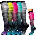 thumbnail image 1 of Compression Socks For Women Men Circulation - Graduated Support Knee High Socks For Nurses, Travel, Athletic, 1 of 5