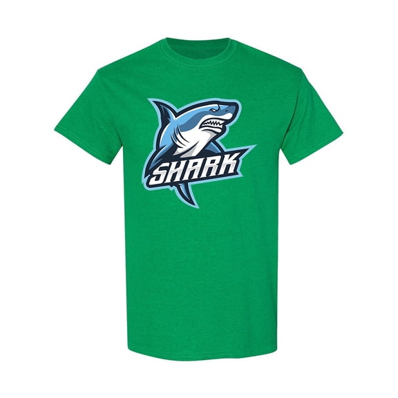 Shark Mascot Sport T-Shirt Men -Image by Shutterstock, Male Small
