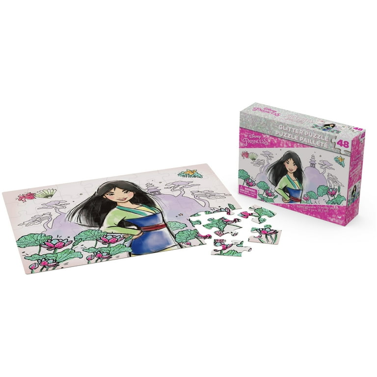 Disney Princess 48-Piece Foil Puzzle, For Families and Kids Ages 4 and up 