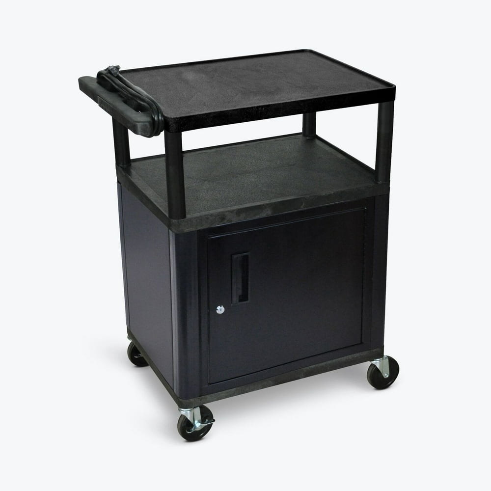 Luxor 34"H AV Cart 3 Shelves, Electric