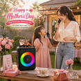 thumbnail image 2 of JYX Karaoke Machine, Bluetooth Portable Speaker with 2 Microphones, Party Karaoke Speaker with DJ Lights, TWS/Recording/Radio, D13, 2 of 10