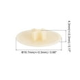 thumbnail image 2 of Screw Cap Covers, 80 Pack 16.7x4.3mm Plastic Screw Decoration Cover, Apricot, 2 of 5