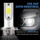 thumbnail image 4 of Super Bright LED Headlight Bulbs, C6 H11 H3 H7 H4 881 9005 Hb4 9006 H13, 6000k, 72w, 12v, 7600lm, 4 of 4