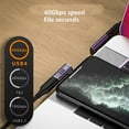 thumbnail image 2 of USB C Female to USB C Male Connector PD 240W 8K 60HZ 40Gbps USB4.0 C Right Angle Adapter for Mobile Phone Tablet Laptop, 2 of 9